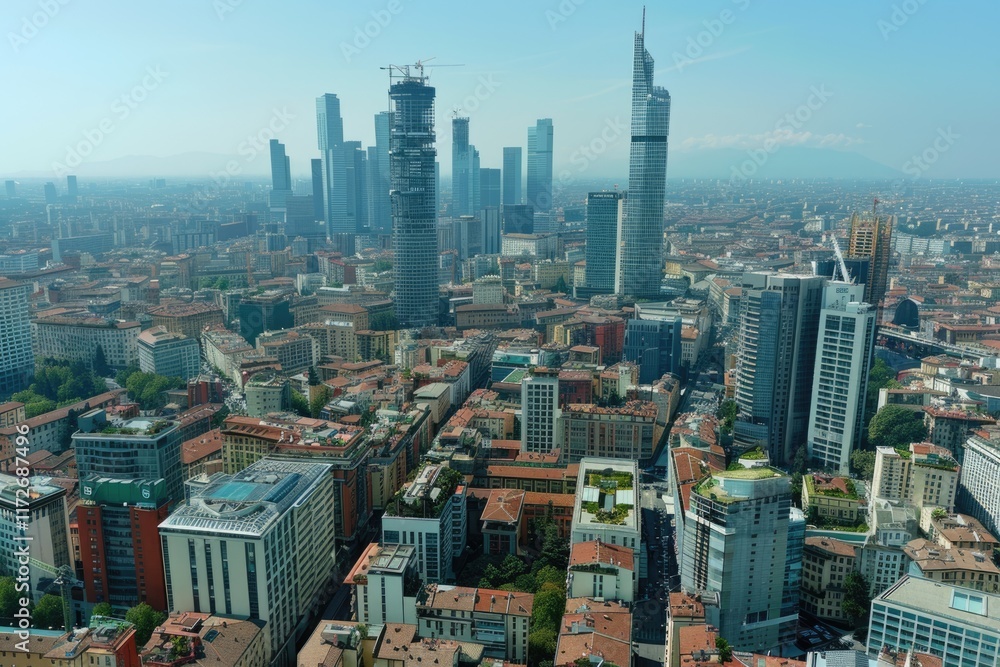 Obraz premium drone aerial view