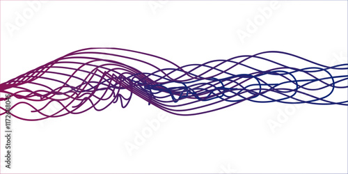 This description evokes an elegant and modern design concept. Here's the comma-separated version:

abstract, wavy, lines, flowing, curve, golden, gradient, color, on, transparent, background, futurist