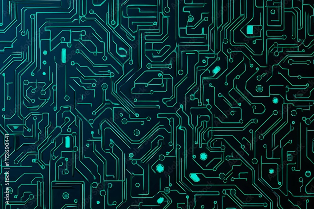 Abstract close-up of a glowing blue digital circuit board, showcasing intricate connections and technological design on a black background.
Abstract close-up of a glowing blue digital circuit board, showcasing intricate connections and technological design on a black background.