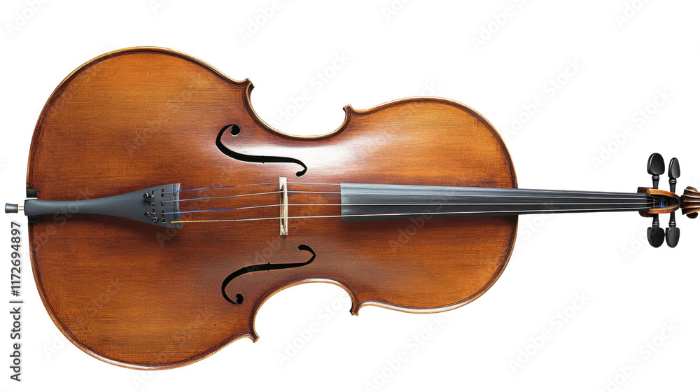 Ancient cello, isolated on transparent background Ancient cello, isolated on transparent background