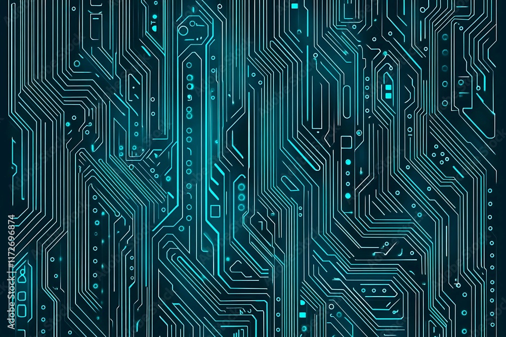 Abstract close-up of a glowing blue digital circuit board, showcasing intricate connections and technological design on a black background.
Abstract close-up of a glowing blue digital circuit board, showcasing intricate connections and technological design on a black background.