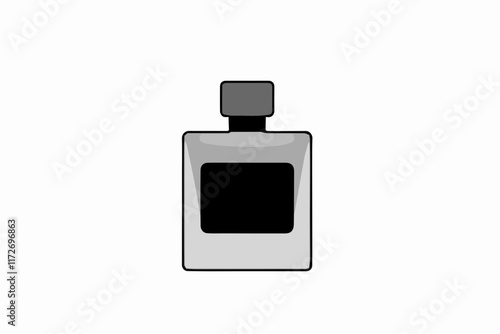 Square perfume bottle icon