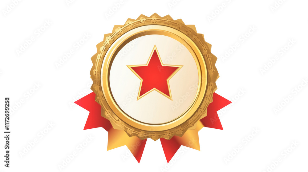 Award badge, isolated on transparent background Award badge, isolated on transparent background