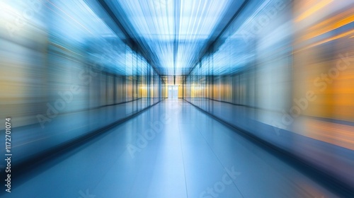 Wallpaper Mural Abstract Blur of a Hospital Walkway in a Modern Clinic Environment Torontodigital.ca