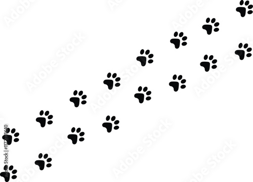Minimalist Dog Paw Print Outline A Timeless Symbol for Pet Lovers Everywhere