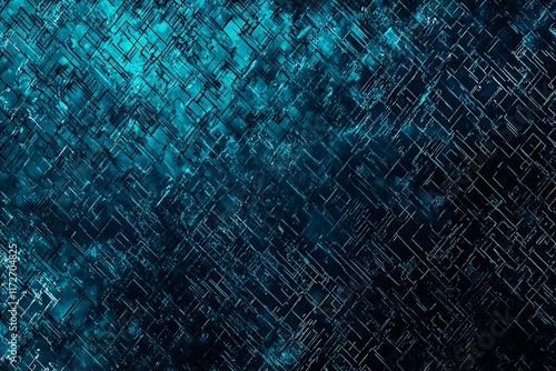 Wallpaper Mural Abstract close-up of a glowing blue digital circuit board, showcasing intricate connections and technological design on a black background.
 Torontodigital.ca