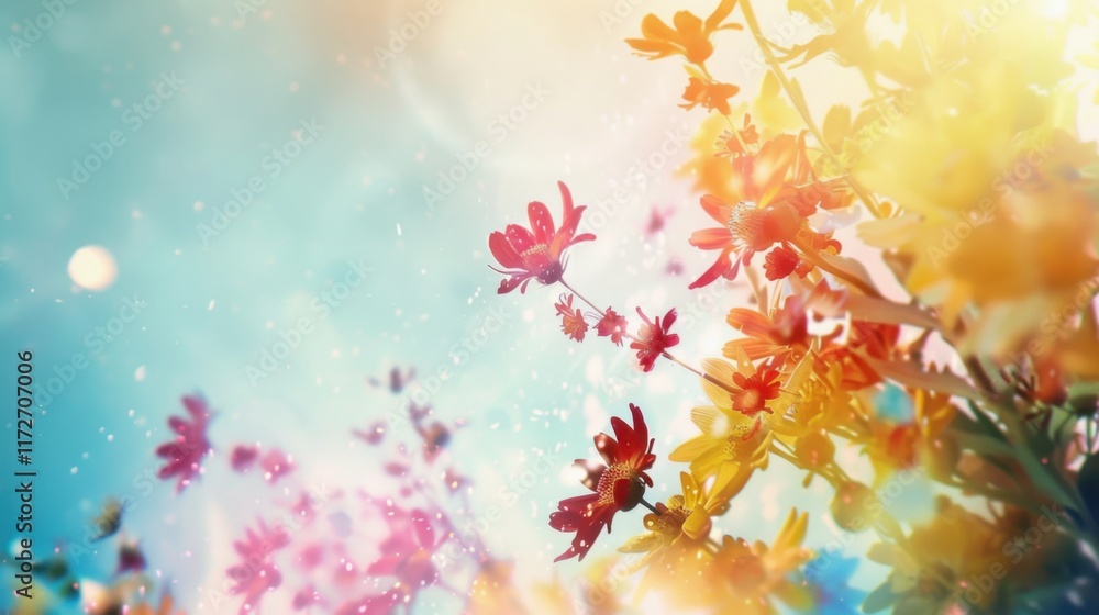 Fototapeta premium Abstract Art Backgrounds: Capturing the Essence of Spring or Summer