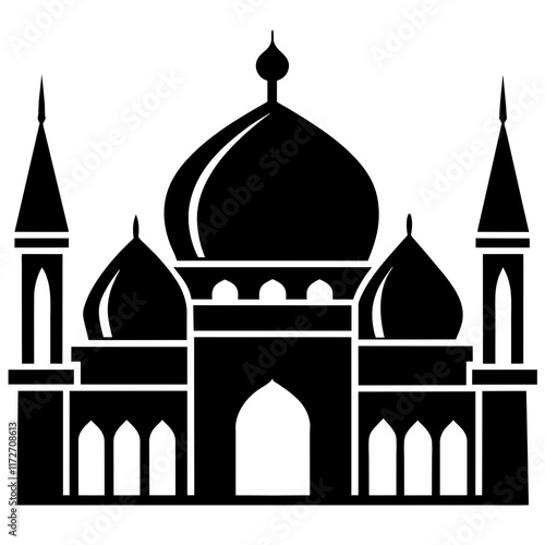 taj mahal vector illustration