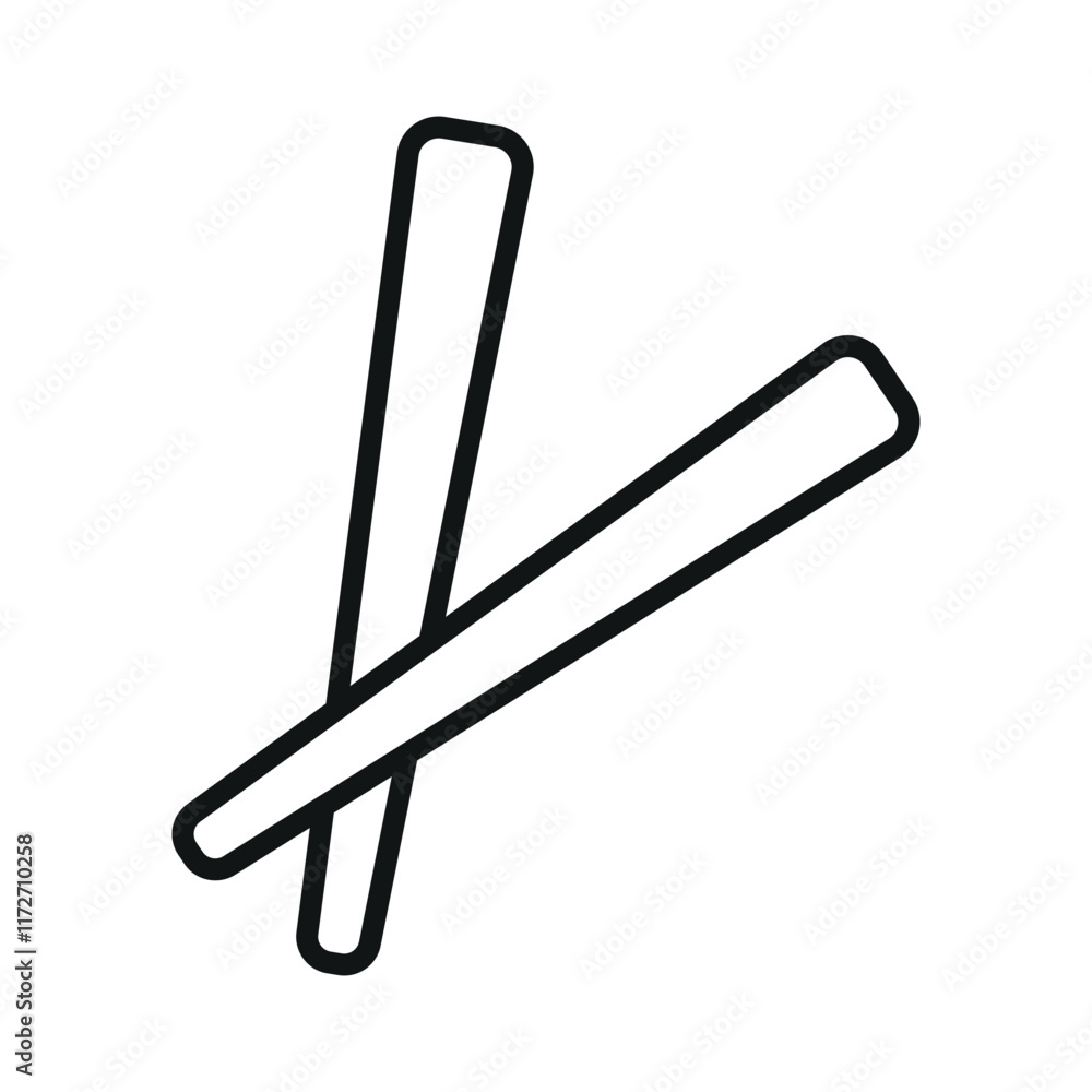 Obraz premium Chopstick icon vector design templates simple and modern