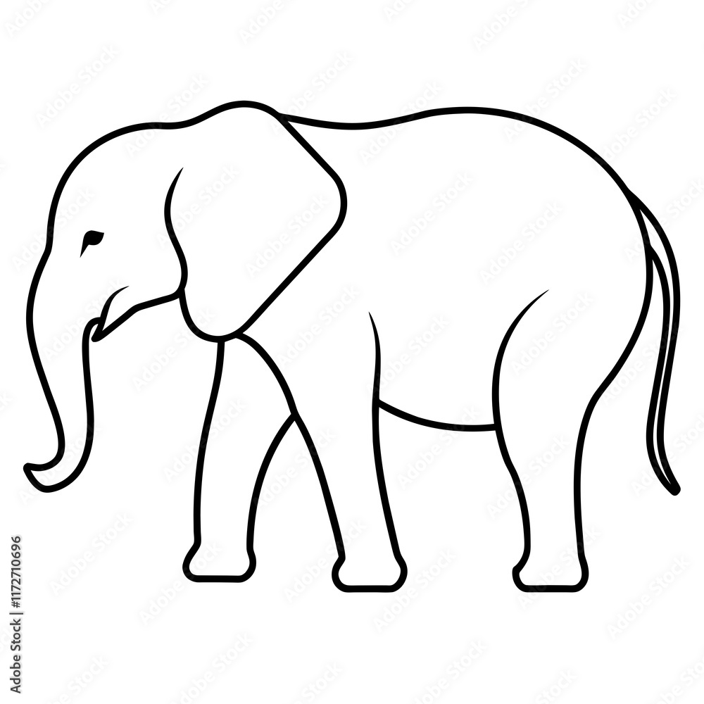 Fototapeta premium elephant illustration