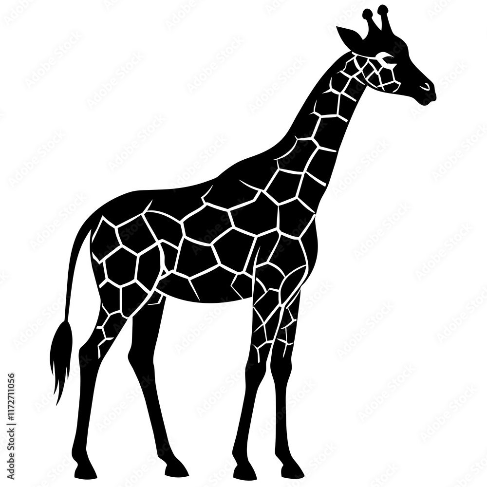 Naklejka premium giraffe vector illustration