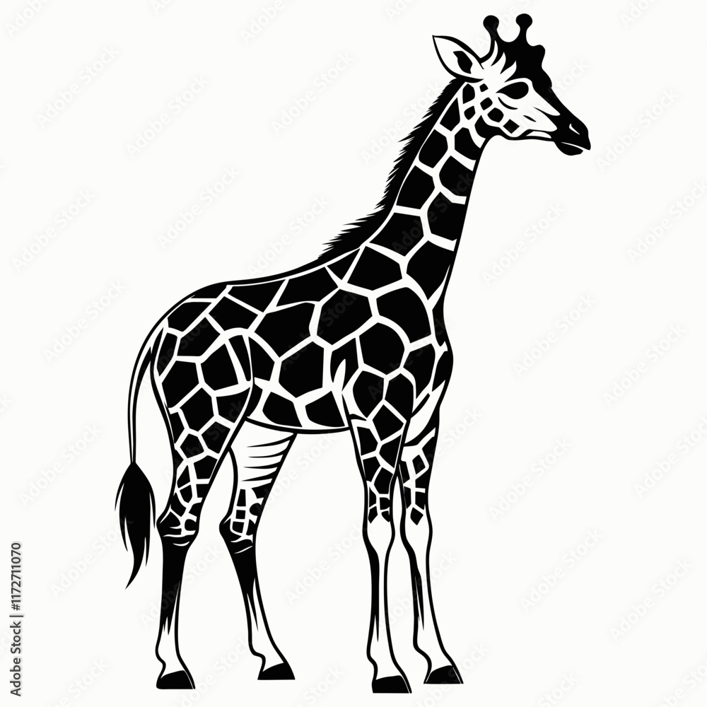 Naklejka premium giraffe vector illustration