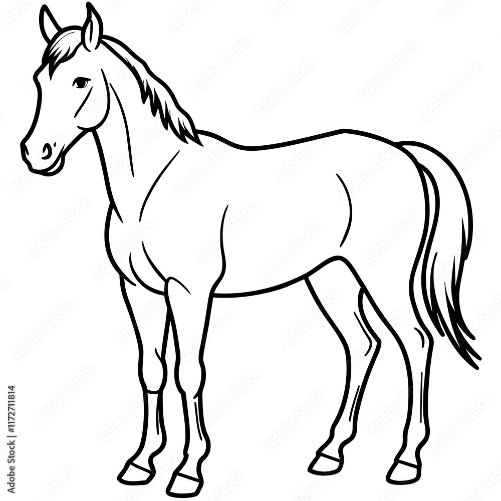 Obraz premium horse illustration