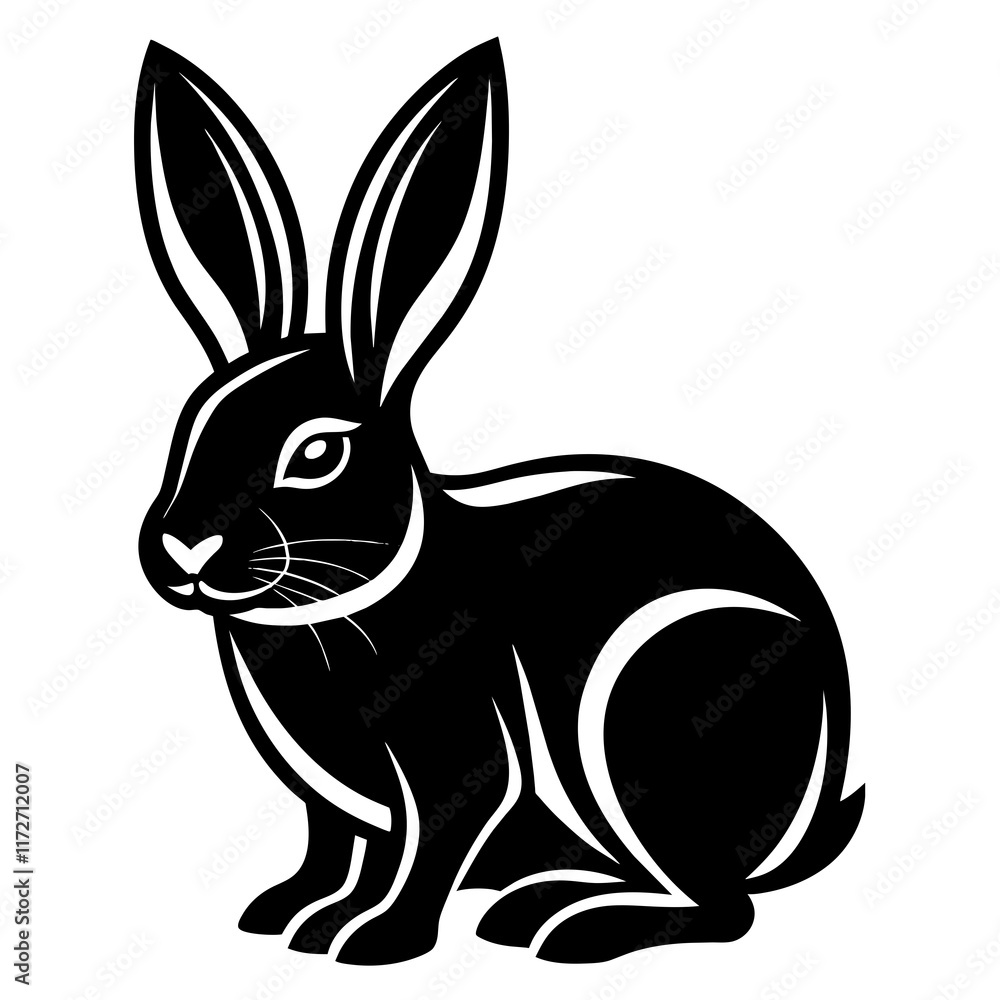 Fototapeta premium illustration of a rabbit