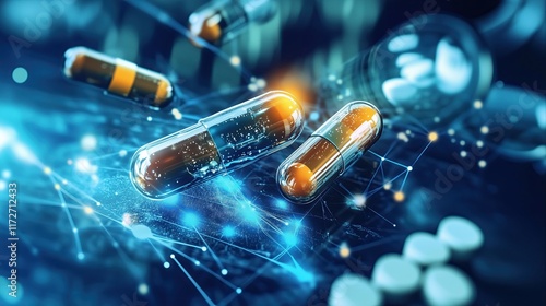 Obraz na płótnie AI Drug Discovery