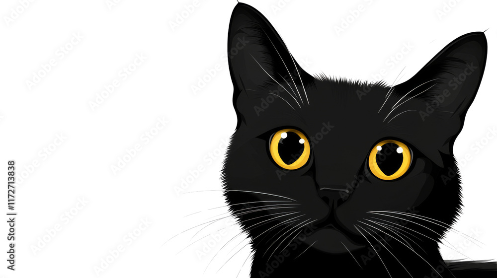 Black cat, isolated on transparent background Black cat, isolated on transparent background