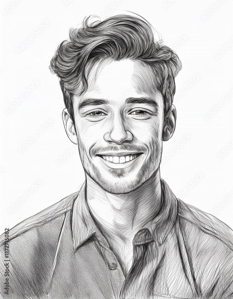 Obraz premium Happy smiling man