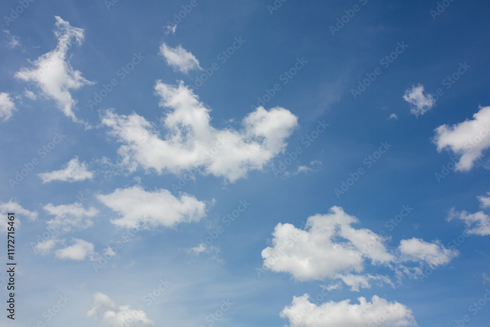 Blue sky with clouds nature background Blue sky with clouds nature background