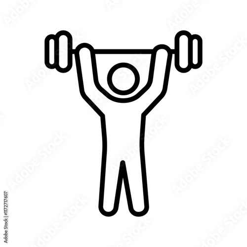 Weightlifting Vector Icon