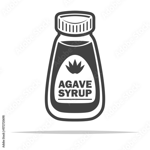 Agave syrup outline icon transparent vector isolated