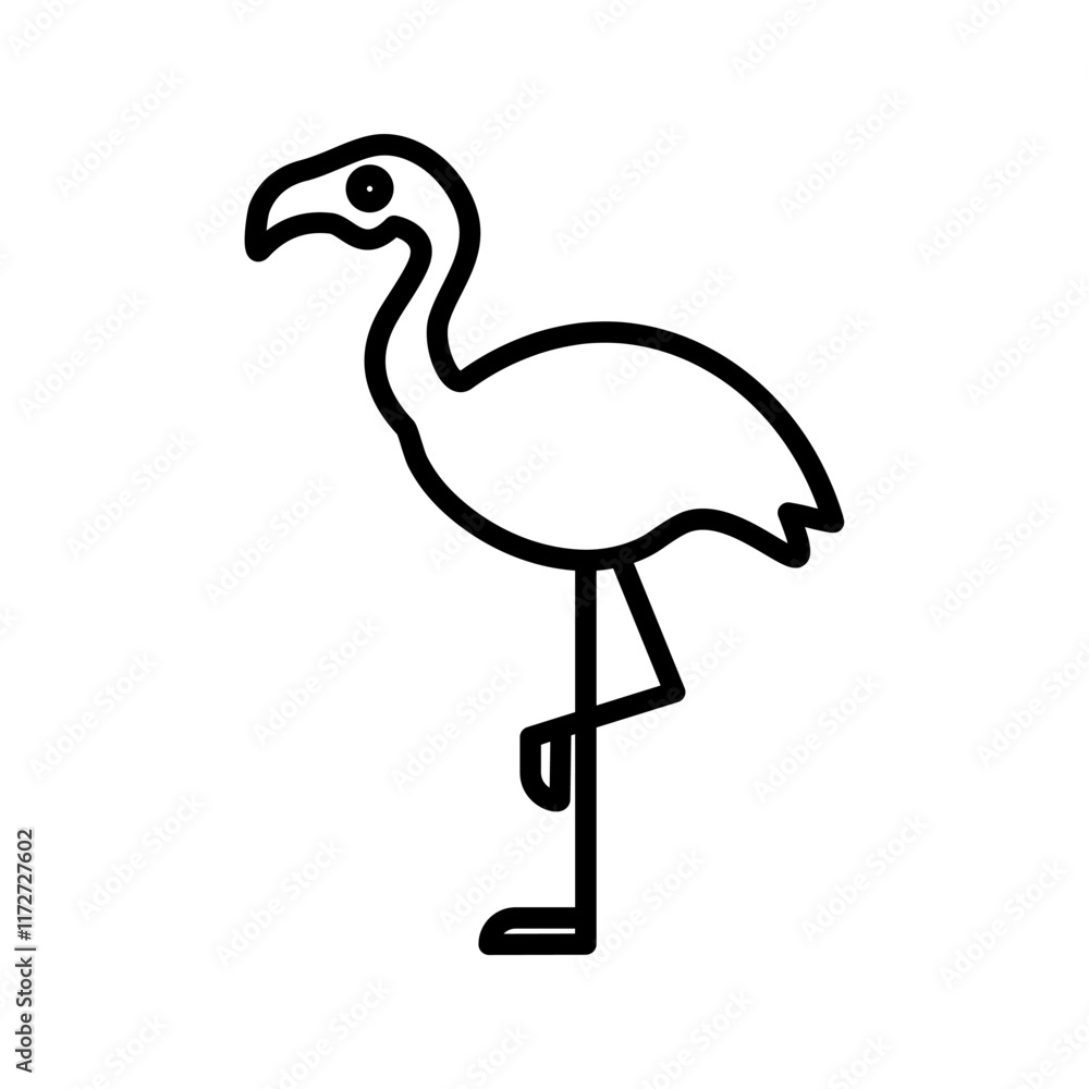 Fototapeta premium Flamingo Vector Icon