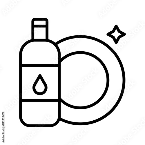 Dishwashing Vector Icon