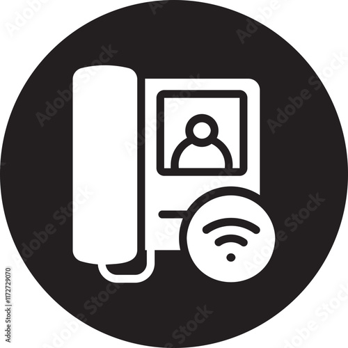 intercom glyph icon