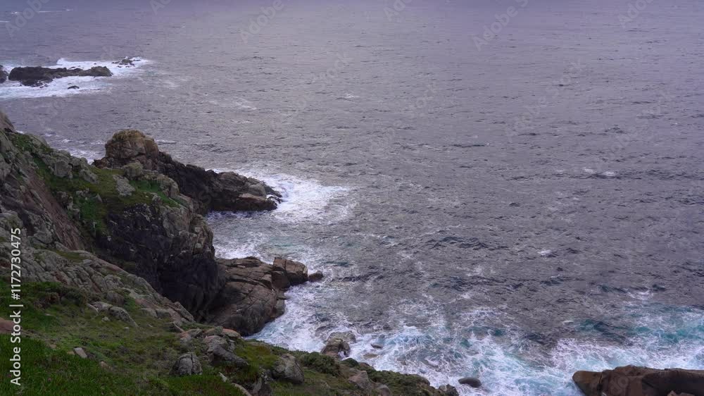 Acantilados en la costa de la muerte, Finisterre, Galicia, España. Enero de 2025. Acantilados en la costa de la muerte, Finisterre, Galicia, España. Enero de 2025.