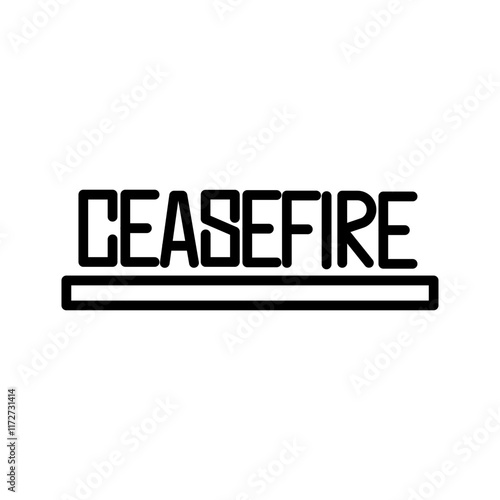 Ceasefire Vector Icon