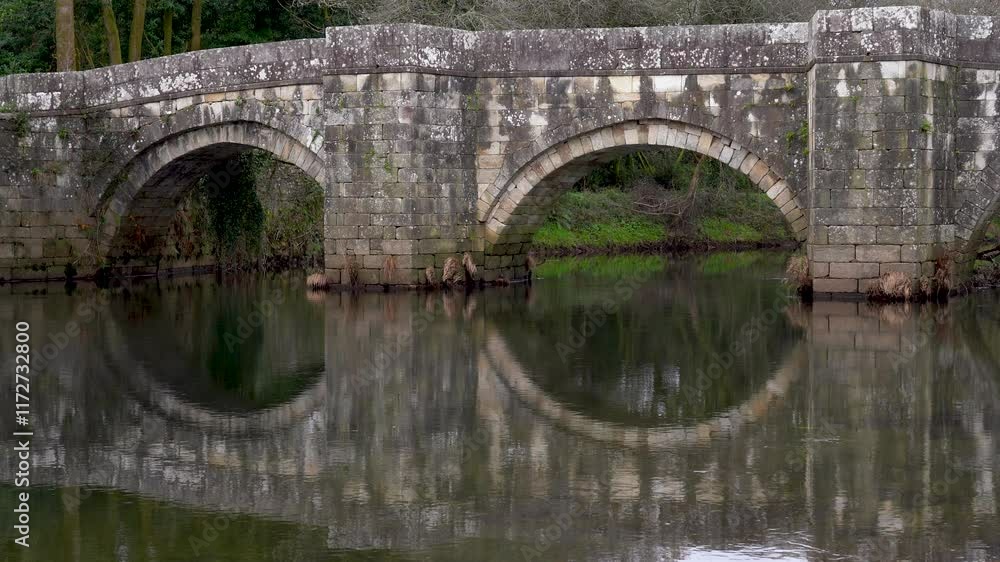 Puente romano de Brandomil, La Coruña, Galicia, España. Enero de 2025. Puente romano de Brandomil, La Coruña, Galicia, España. Enero de 2025.