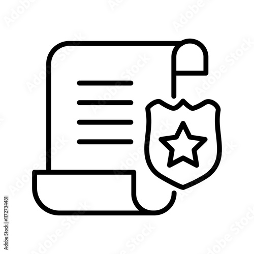 Law Enforcement Vector Icon