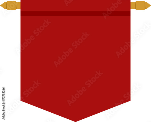 Red pennant flag Illustration 