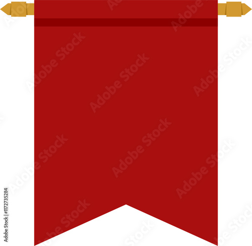 Red pennant flag Illustration 