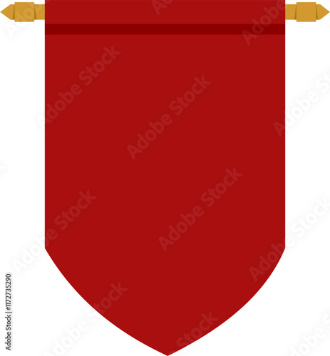 Red pennant flag Illustration 