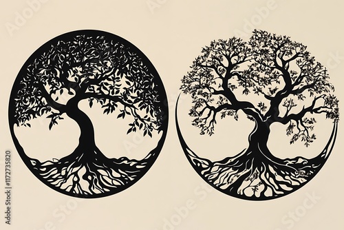 decorative Celtic tree of life