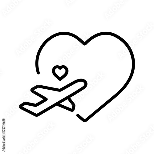 Romantic Getaway Vector Icon