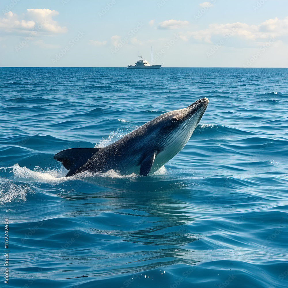 Fototapeta premium Tranquil Summer Ocean Horizon