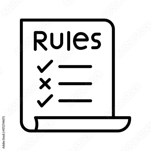 Classroom Rules Vector Icon