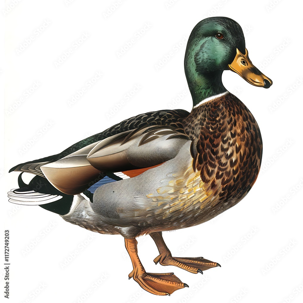 Obraz premium duck icon simple white background vector