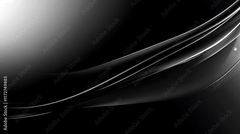 Abstract Black and White Swirling Design Abstract Black and White Swirling Design