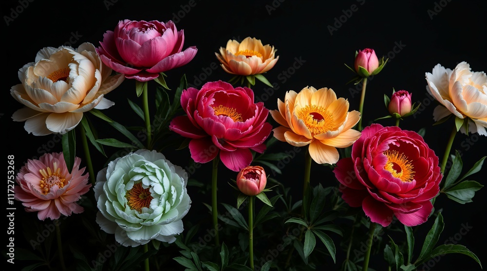 Fototapeta premium Bold and Vibrant Blossoms That Redefine Floral Artistry.