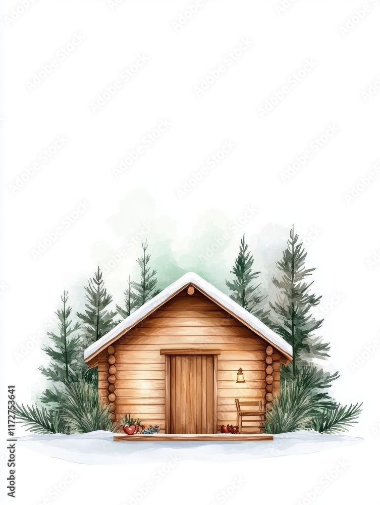 Cozy Winter Cabin in the Woods Cozy Winter Cabin in the Woods