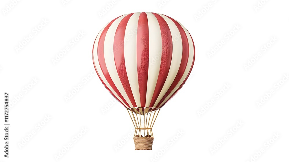 Fototapeta premium hot air balloon icon simple white background vector