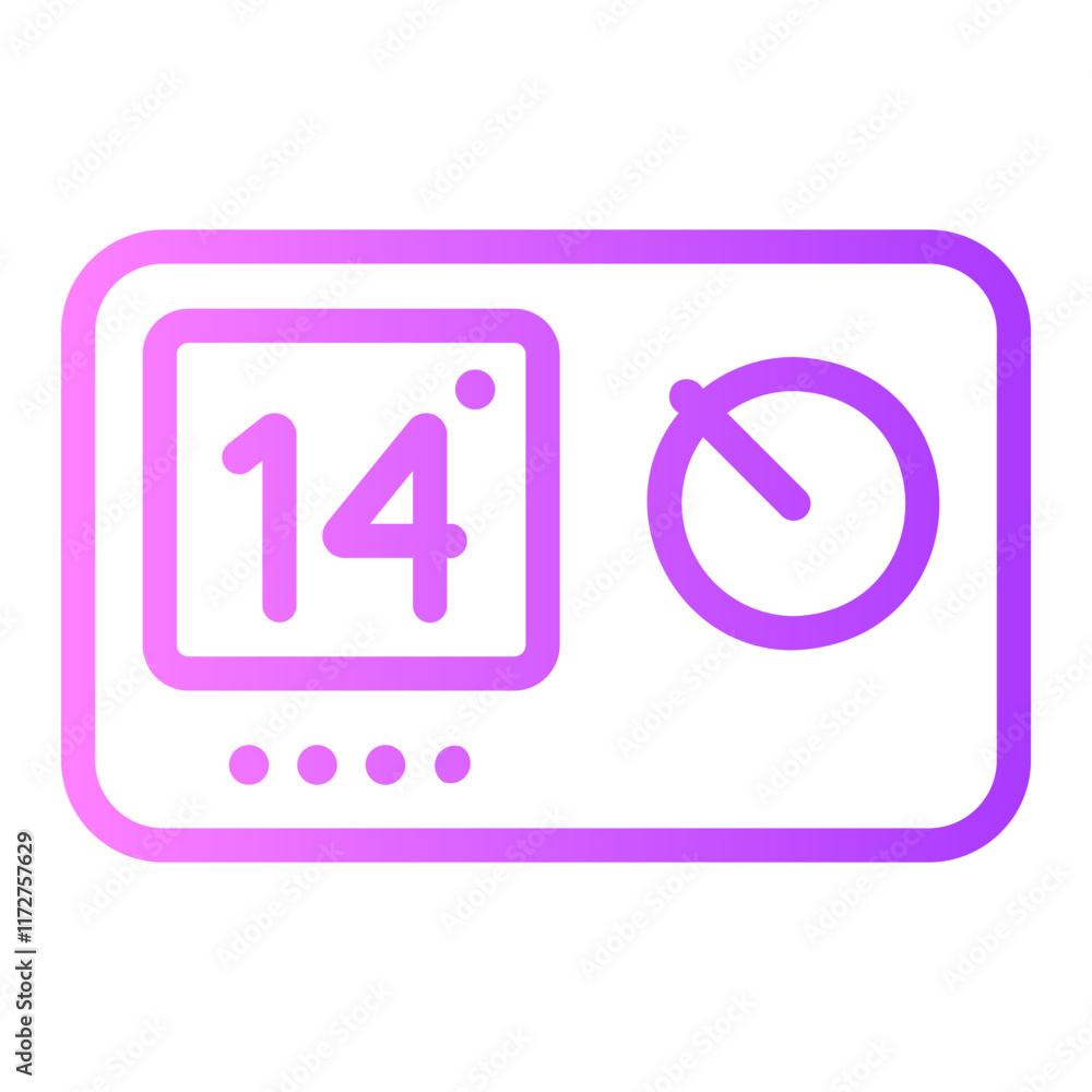 thermostat gradient icon thermostat gradient icon