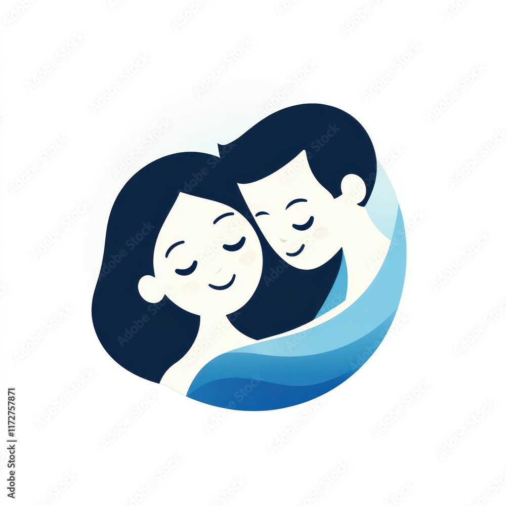 Loving Couple Embracing in Gentle Embrace Loving Couple Embracing in Gentle Embrace