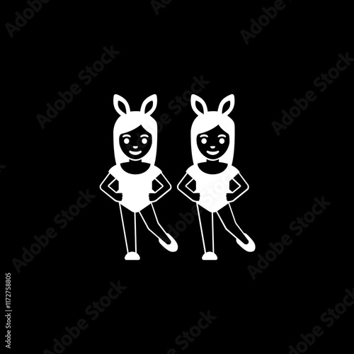 Dancing Bunny Girls Icon
