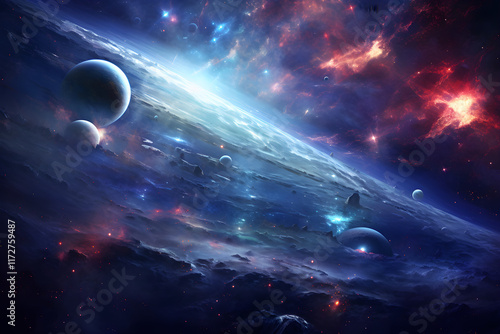 Wallpaper Mural planet in space Torontodigital.ca