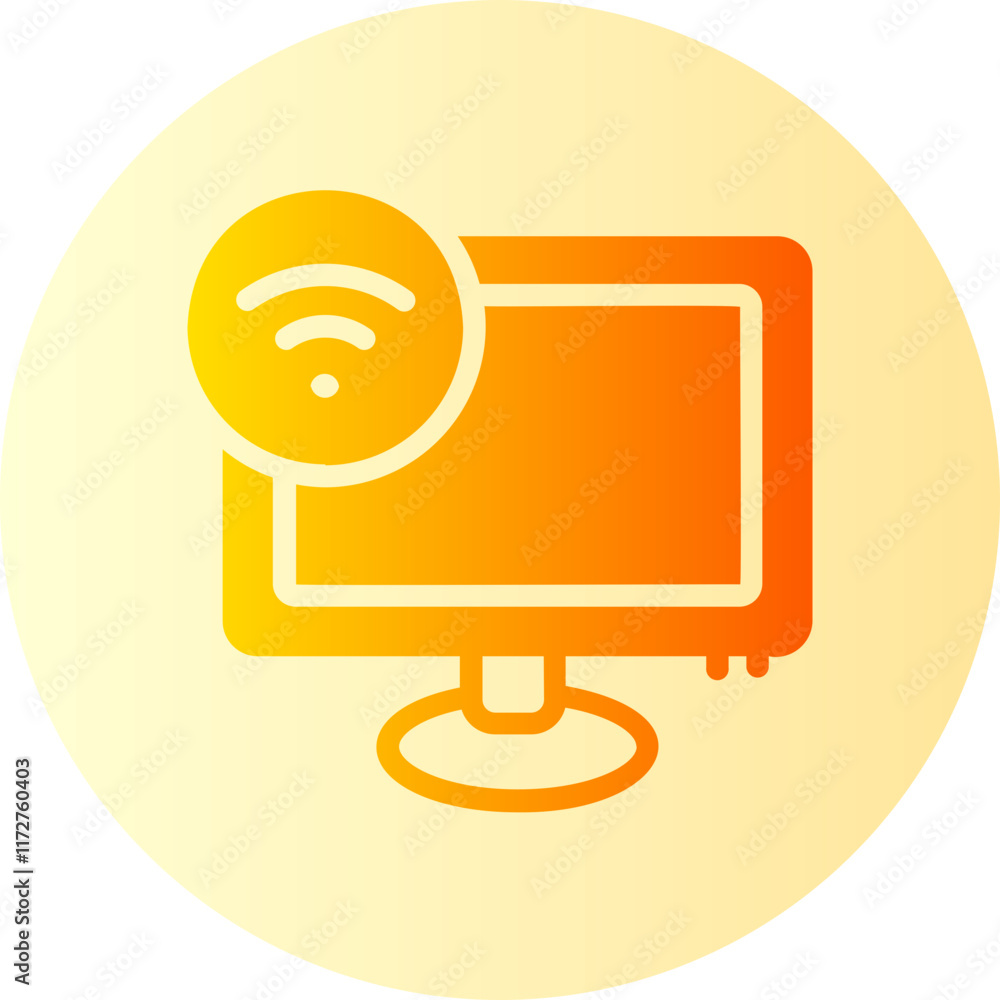 Computer gradient icon