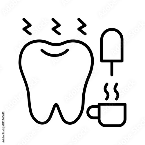 Tooth Sensitivity Vector Icon