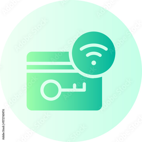 key card gradient icon